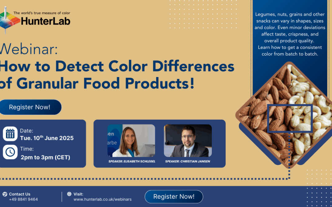 Webinar – Controlul culorii alimentelor granulare